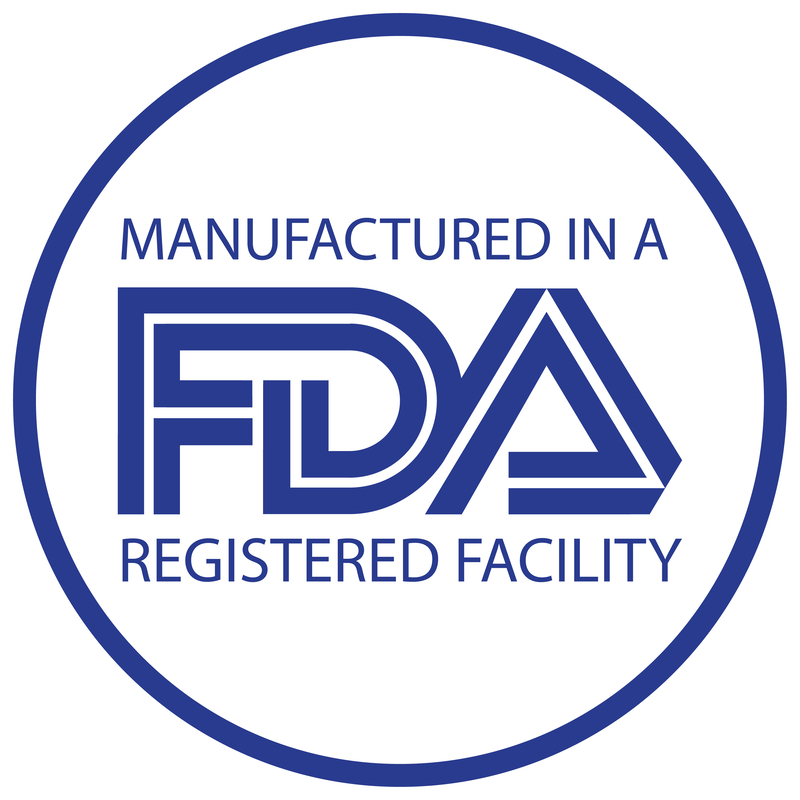Manufactured in a FDA registered facility