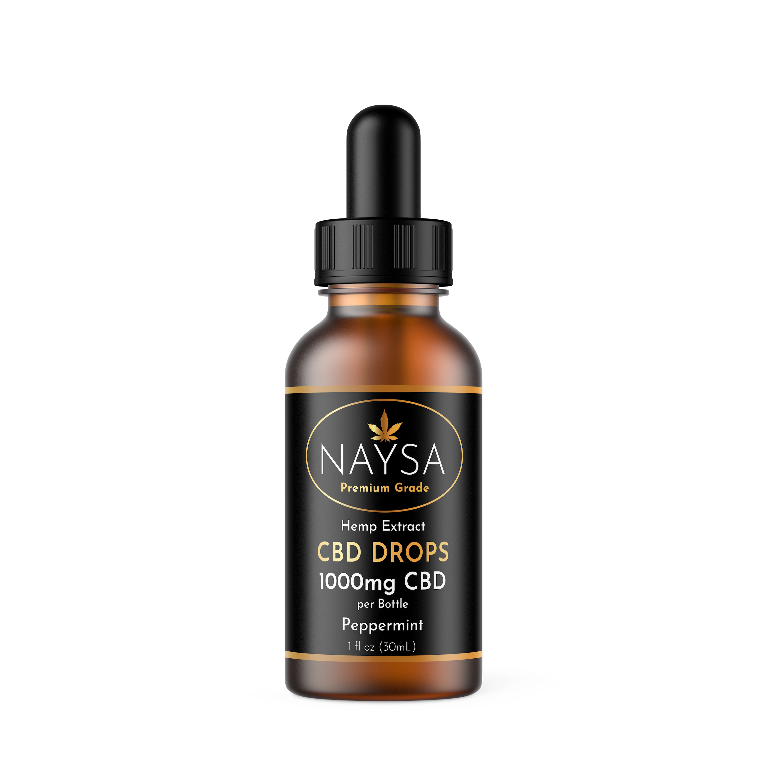1000mg Broad Spectrum Drops Peppermint