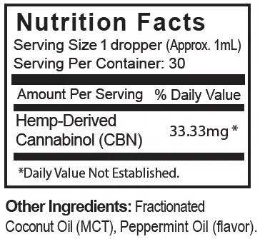 1000mg CBN Isolate Oil (MCT) - Image 2